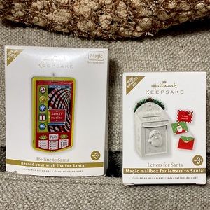 Vintage 2010 Hallmark keepsake ornaments. Bundle of 2. One New.